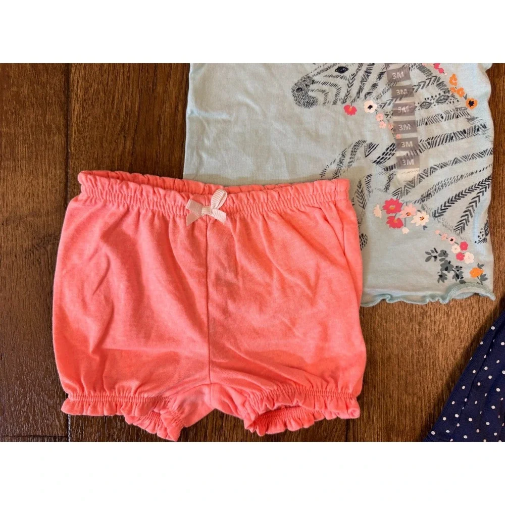 Carters Baby Clothes Girl 3 Months Shorts‎ Shirt Dress Romper Summer Outfits Lot